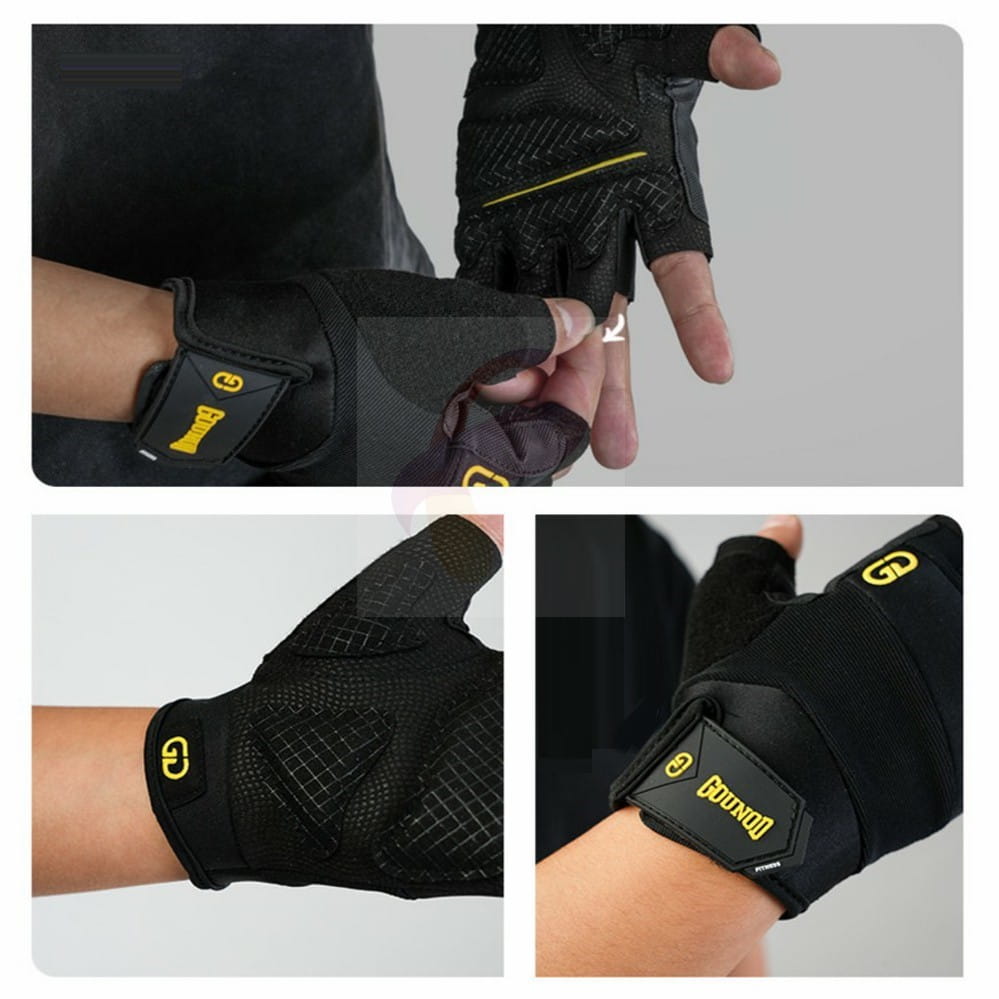 運動健身半指手套 健身綜合訓練手套 加強護腕手套 健身手套 重訓手套 舉重器械護手掌 7