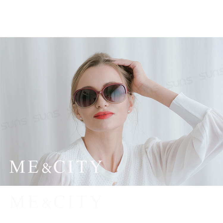 【ME&CITY】 義式古典麻花紋路太陽眼鏡 抗UV (ME 120017 J520) 7