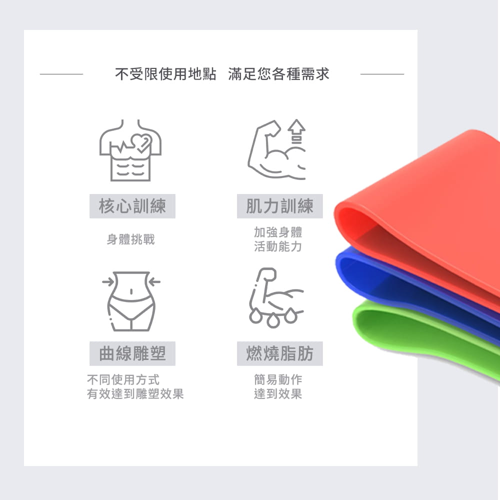 【NORDITION】迷你環狀彈力圈組◆台灣製 拉力圈 瘦腿提臀拉力環 健身房 瑜珈 訓練 阻力帶 TRX 多功能 拉筋 6