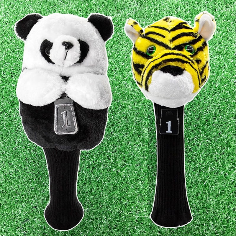 GOLF立體動物1號木球桿桿套 老虎/熊貓 高級絨毛-萌萌可愛動物造型保護套【GF21005】 0