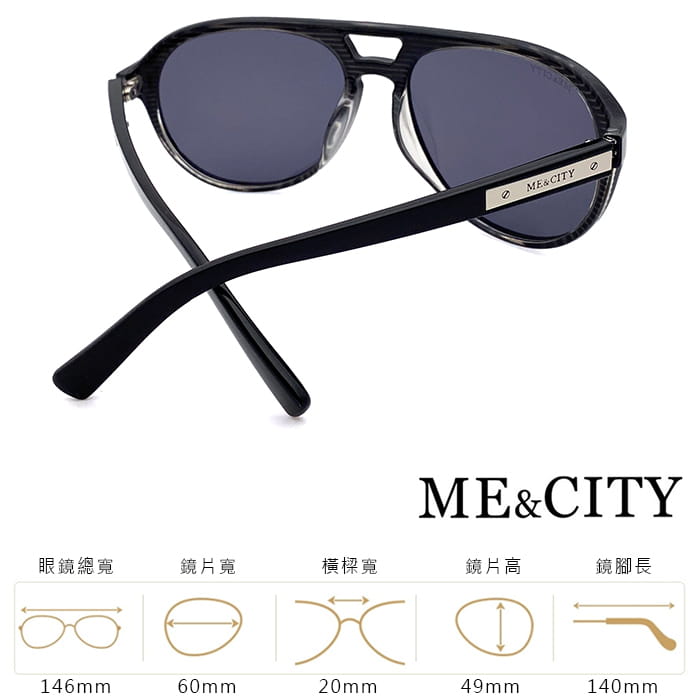 【ME&CITY】 飛行員偏光太陽眼鏡 抗UV (ME 1101 C07) 7
