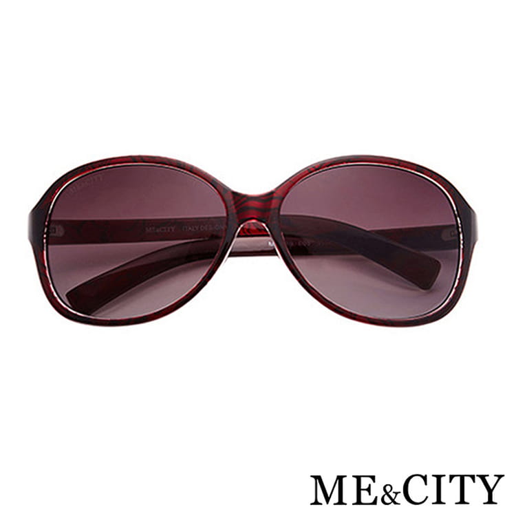 【ME&CITY】 時尚歐美透明紋路太陽眼鏡 抗UV (ME 1219 E03) 8
