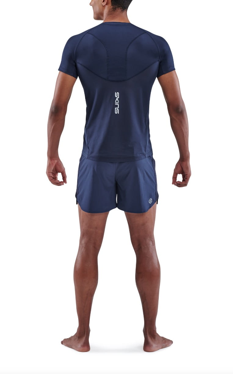 【澳洲SKINS壓縮服飾】澳洲SKINS-3訓練級短袖排汗衣(男)海軍藍ST0150455(共四色) 7