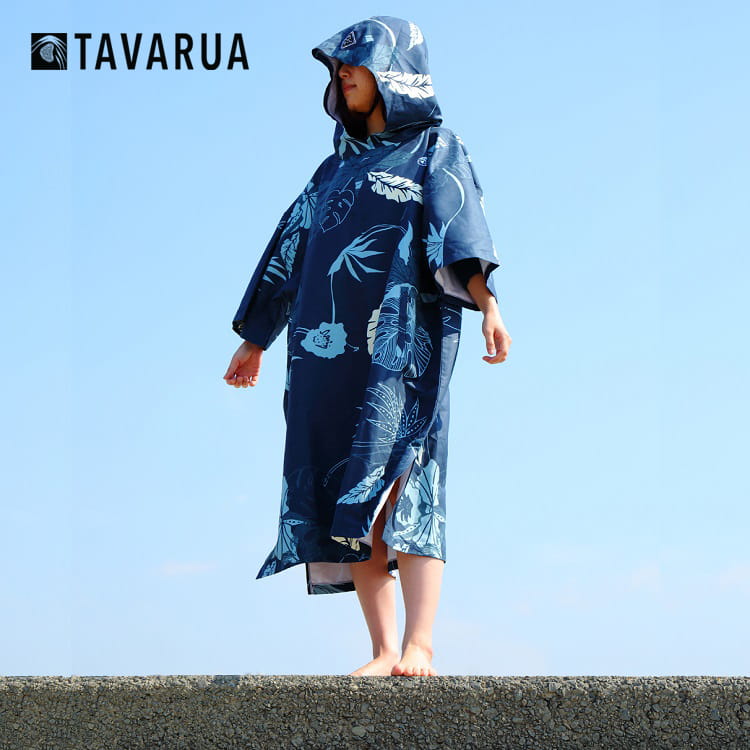 TAVARUA 衝浪 速乾毛巾衣 浴巾衣  扶桑藍 1
