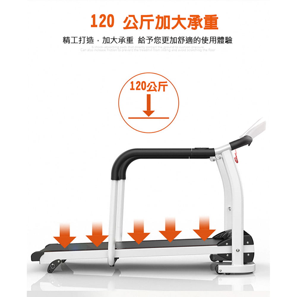【X-BIKE到府安裝】老人用/長輩用/銀髮族/安全扶手跑步機/走步機/超慢速XBT-A70 14