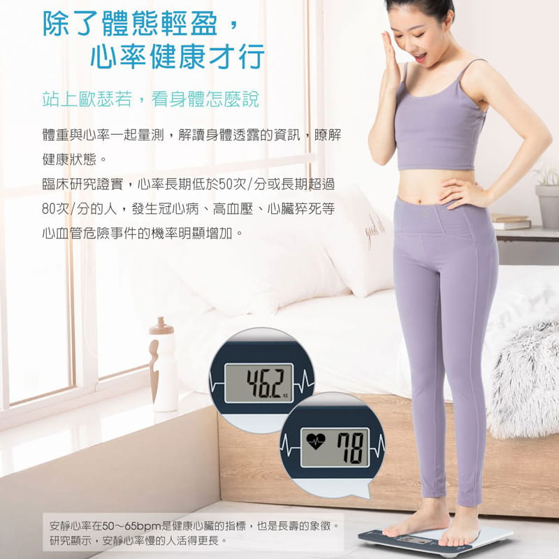 oserio心率體重計BHG-208 3