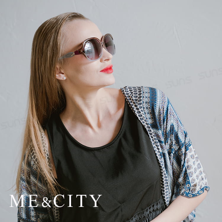 【ME&CITY】 甜美時尚大框太陽眼鏡 抗UV(ME 1210 J99) 2