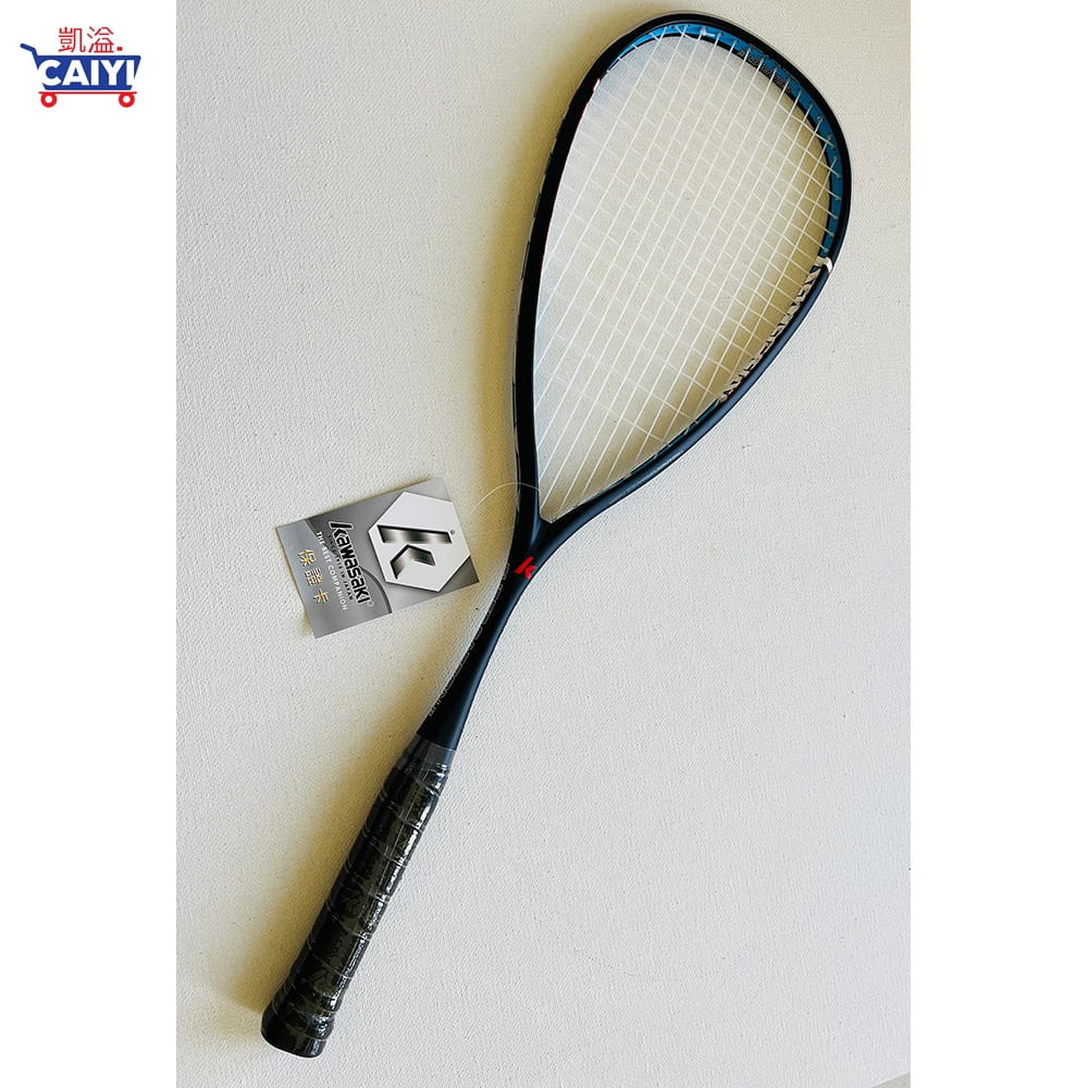 【CAIYI 凱溢】Kawasaki Super Carbon II 全碳纖維壁球拍 迴力拍 3