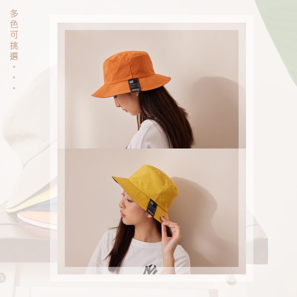 【DR.WOW】抗UV50+防潑水時尚機能漁夫帽 3