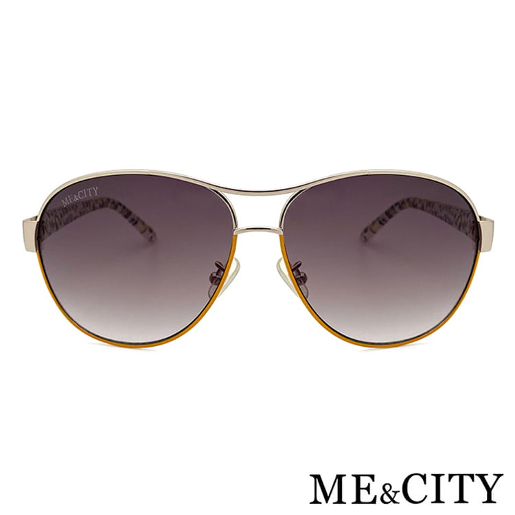 【ME&CITY】 歐式簡約雙色太陽眼鏡 抗UV (ME 110006 A661) 16