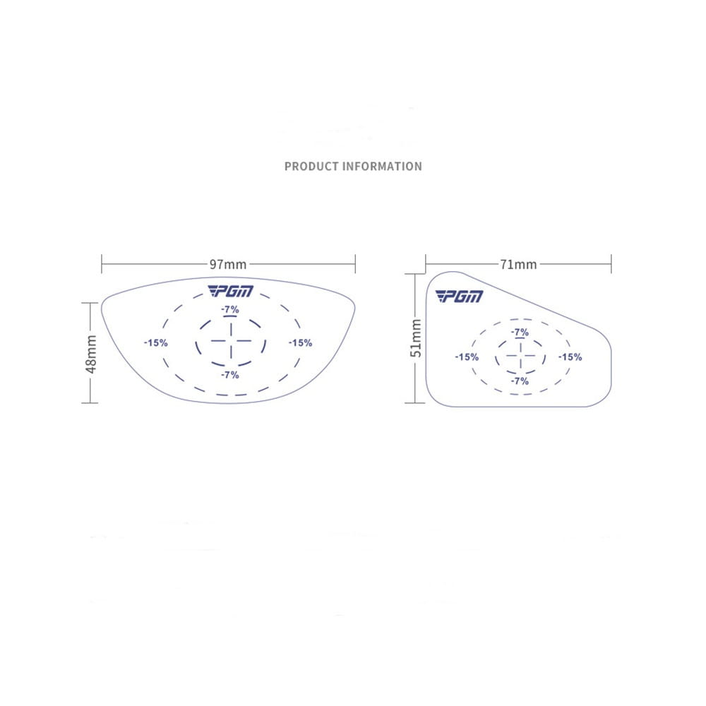 【CAIYI 凱溢】PGM 高爾夫球桿打痕紙 球痕測試紙 試打貼紙 5