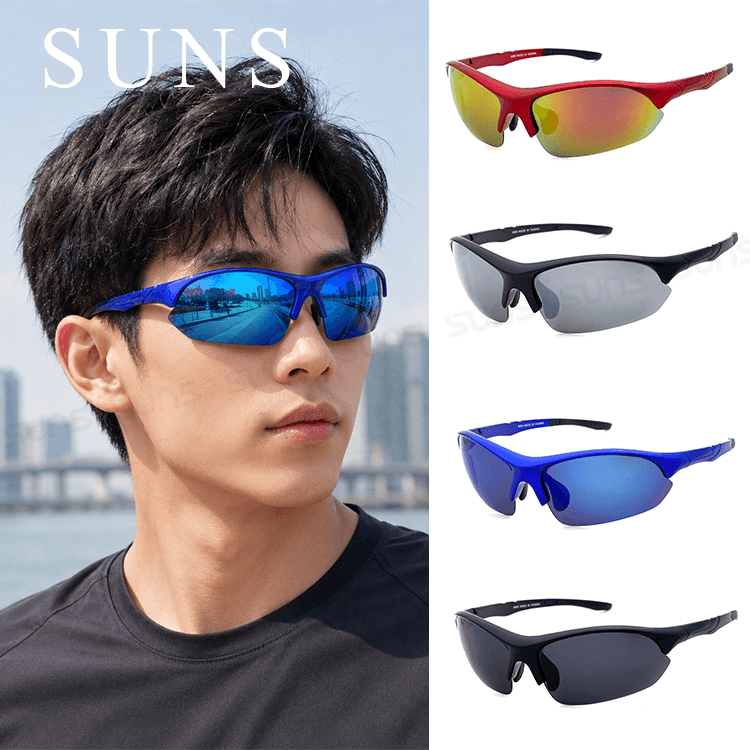 【suns】運動休閒偏光墨鏡 眩光/防滑/抗UV紫外線 S956 0