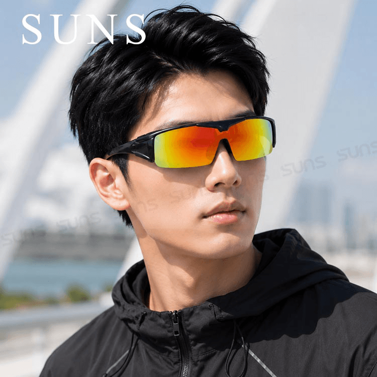 【suns】運動偏光REVO電鍍上翻式太陽眼鏡(可套鏡) 2
