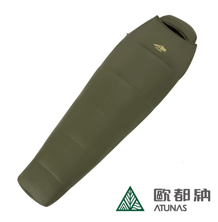 (登山屋)ATUNAS 歐都納900 PRIMALOFT科技纖維露營睡袋 A1SBBB07N 軍綠 0