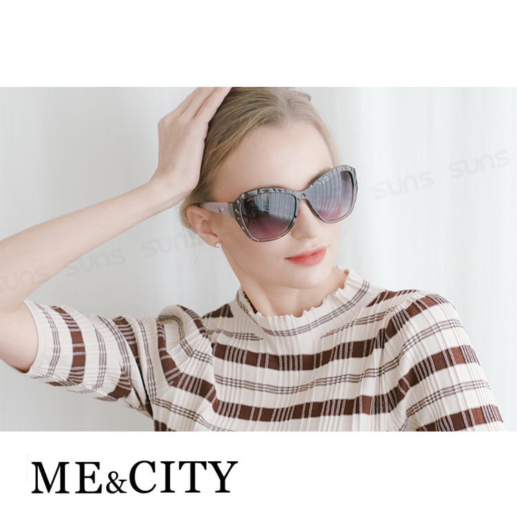 【ME&CITY】 迷情優雅歐美大框太陽眼鏡 抗UV(ME 1207 E01) 4