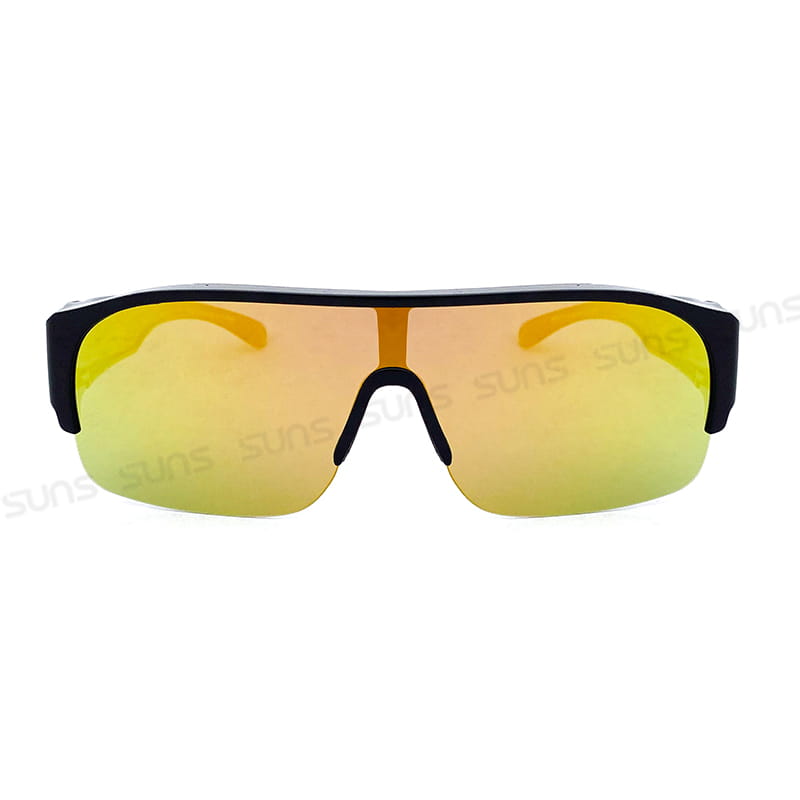 【suns】大框墨鏡 桔水銀偏光太陽眼鏡 抗UV400 (可套鏡) 2