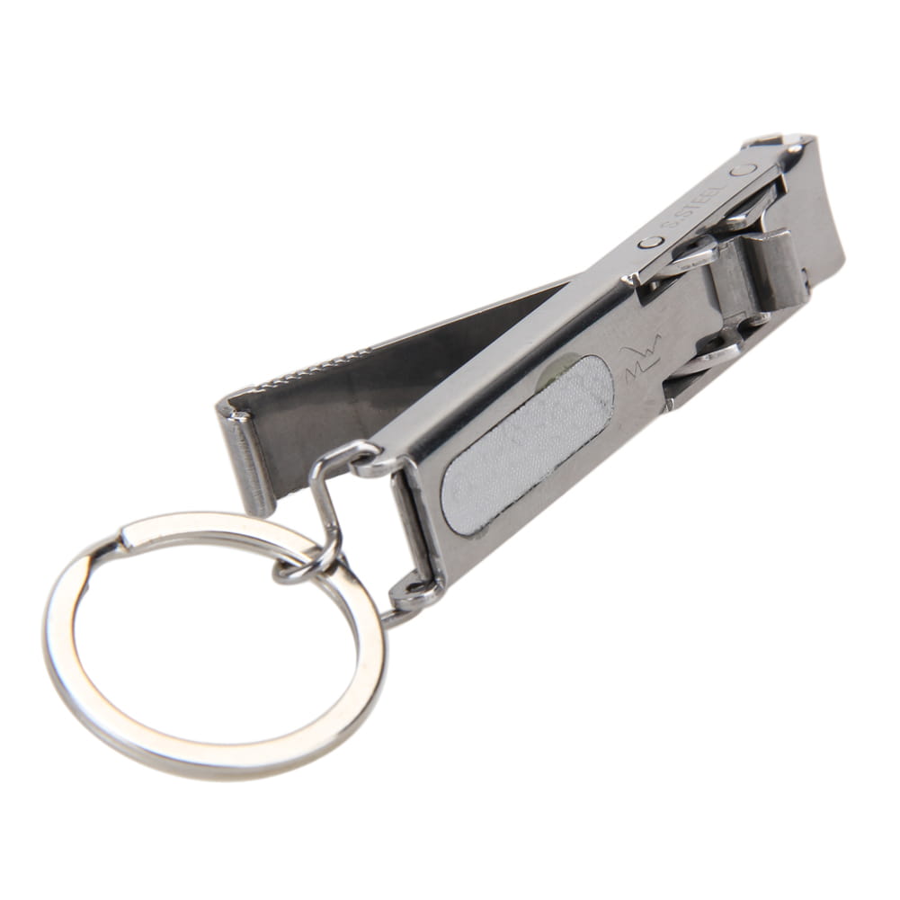 【Outkeeper】戶外旅行便攜式不鏽鋼摺疊鑰匙扣指甲鉗 5