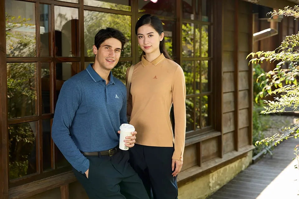 ATUNAS 歐都納男款羊毛長袖POLO衫A1PS2552M靛藍 1