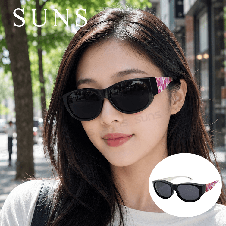 【suns】MIT偏光太陽眼鏡 迷彩粉 抗UV400 (可套鏡) 0