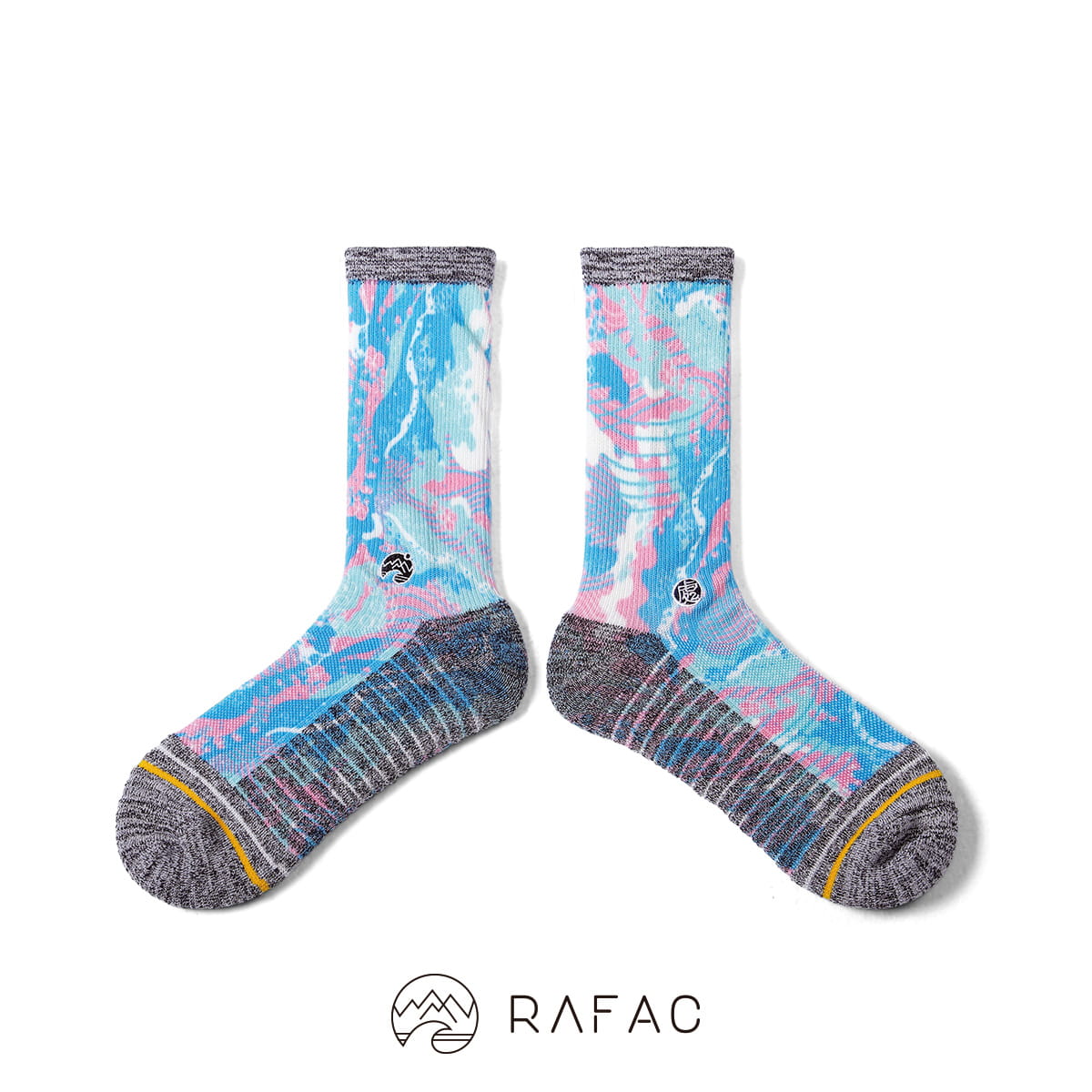 【RAFAC】戶外機能動動襪 - 處處花版聯名 - 泡泡嗨海 0