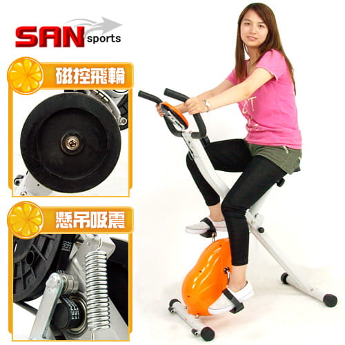 【SAN SPORTS】飛輪式MAX磁控健身車 室內腳踏車 0