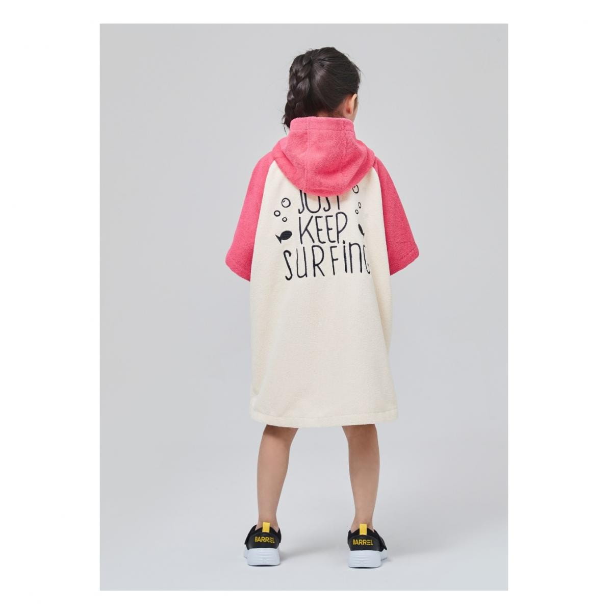 【BARREL】 兒童素色毛巾衣 #PINK 3
