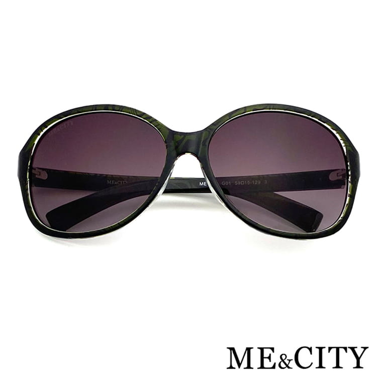 【ME&CITY】 時尚歐美透明紋路太陽眼鏡 抗UV (ME 1219 G01) 6