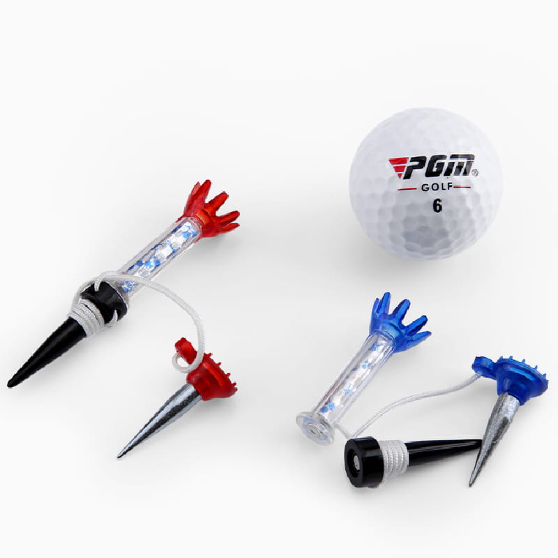 【CAIYI 凱溢】PGM 高爾夫復位子母磁性球Tee 高爾夫球釘 5支 10