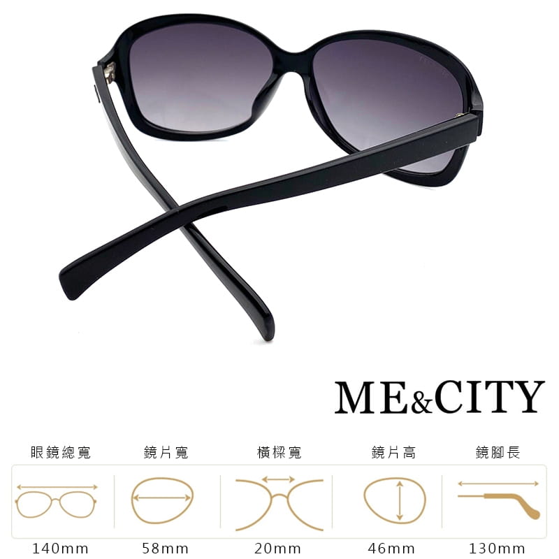 【ME&CITY】 皇室風格古典簡約太陽眼鏡 抗UV (ME 120001 L000) 8