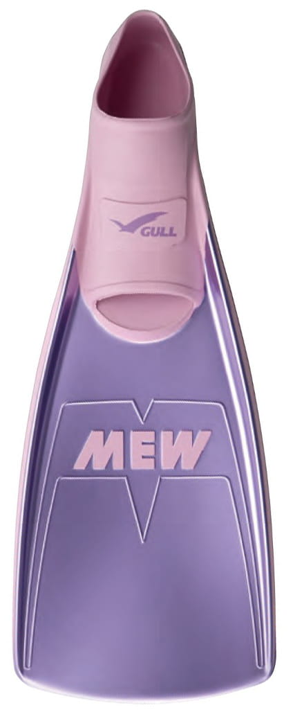 Made in Japan GULL MEW Fin 套腳式蛙鞋 表面鍍膜 紫粉紅M 0