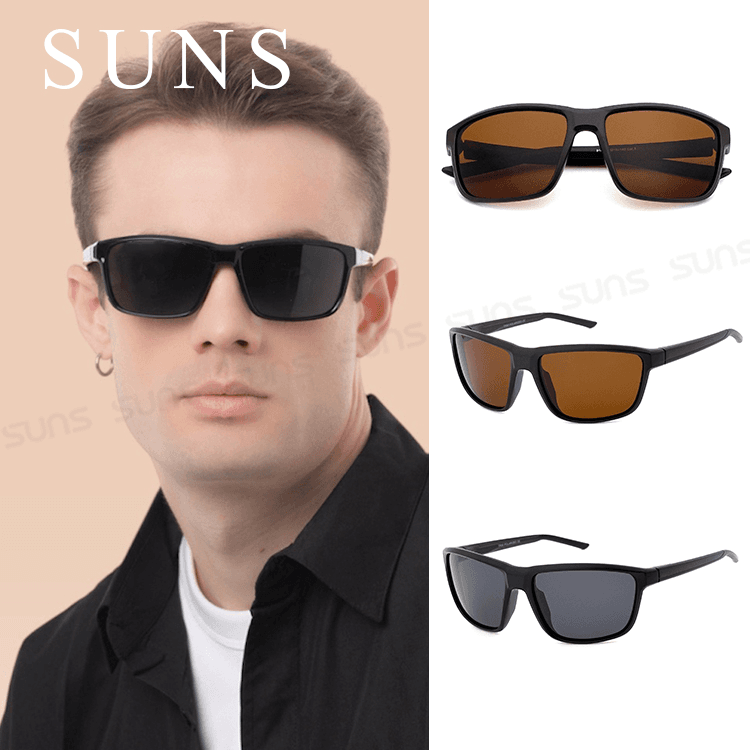 【suns】TR90彈性偏光太陽眼鏡 休閒墨鏡 抗UV 【9167】 0
