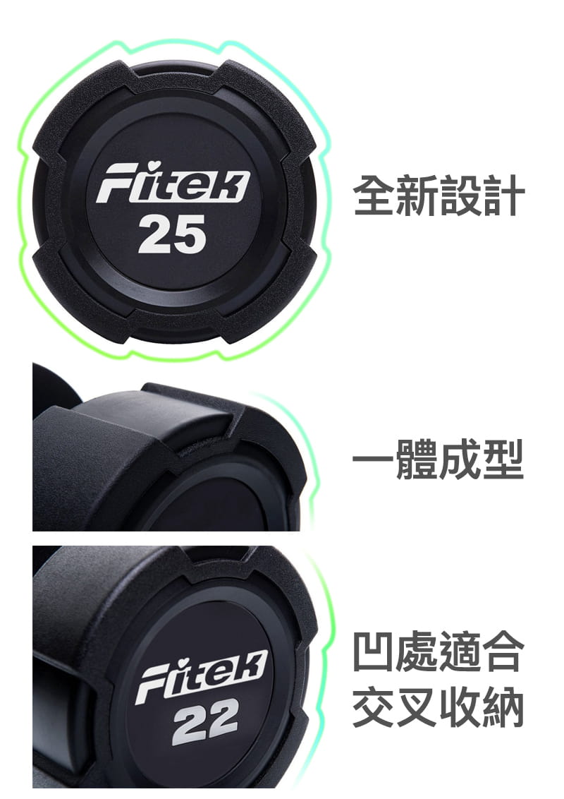 商用悍馬PU包膠啞鈴2.5KG【Fitek】 11