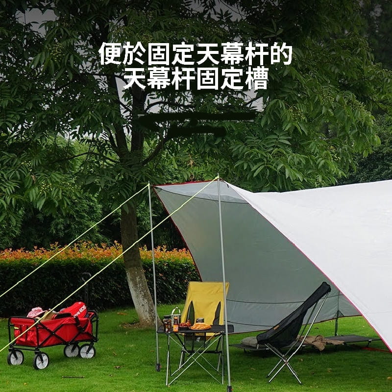 【CAIYI 凱溢】Caiyi 户外露营可調式天幕杆固定器 帐篷配件支架 固定管架 送收納袋 7