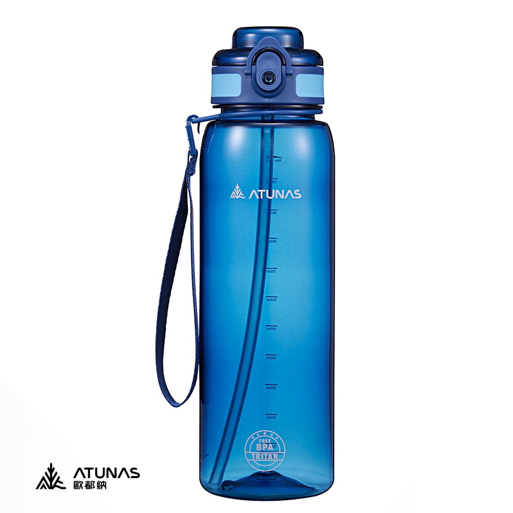ATUNAS歐都納探索玩咖吸管運動瓶1200ml(A1KTGZ03寶藍/運動水瓶/吸管水壺) 0