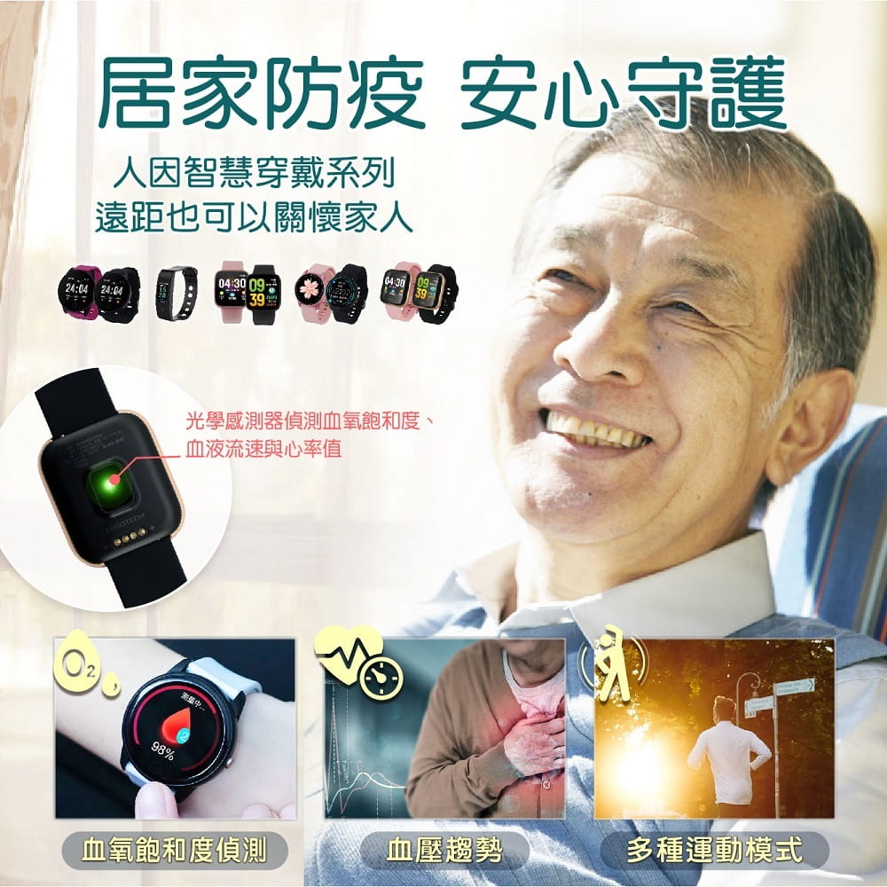 【人因 Ergolnk】 MWB238 心率智慧監測運動手錶 智慧手環 運動手環 1