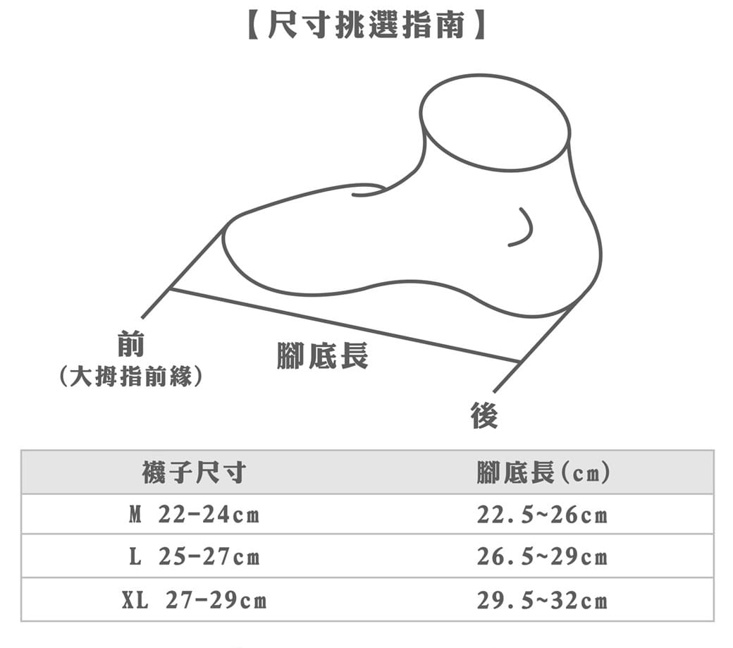 【力美特機能襪】條紋導流運動襪(灰) 1