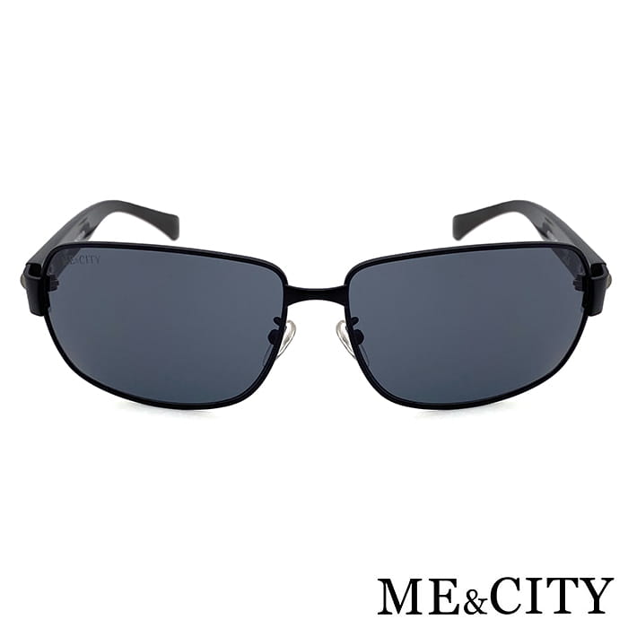 【ME&CITY】 義式紳士黑質感方框太陽眼鏡 抗UV (ME 110013 L600) 5