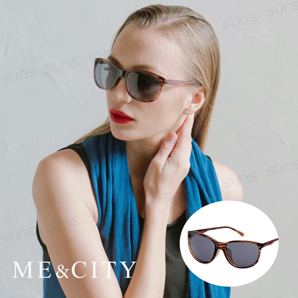 【ME&CITY】 經典義式潮流太陽眼鏡 抗UV (ME 21001 C99) 0