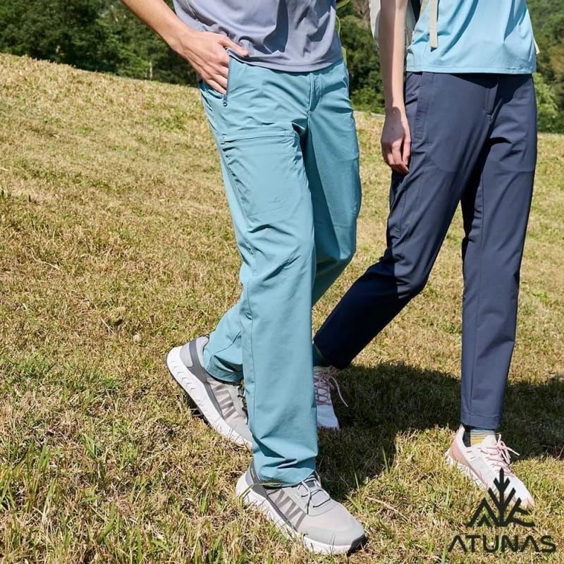 ATUNAS 歐都納男蚊瘋不動彈性長褲A1PA2516M霧藍綠/登山褲/日常休閒褲 0