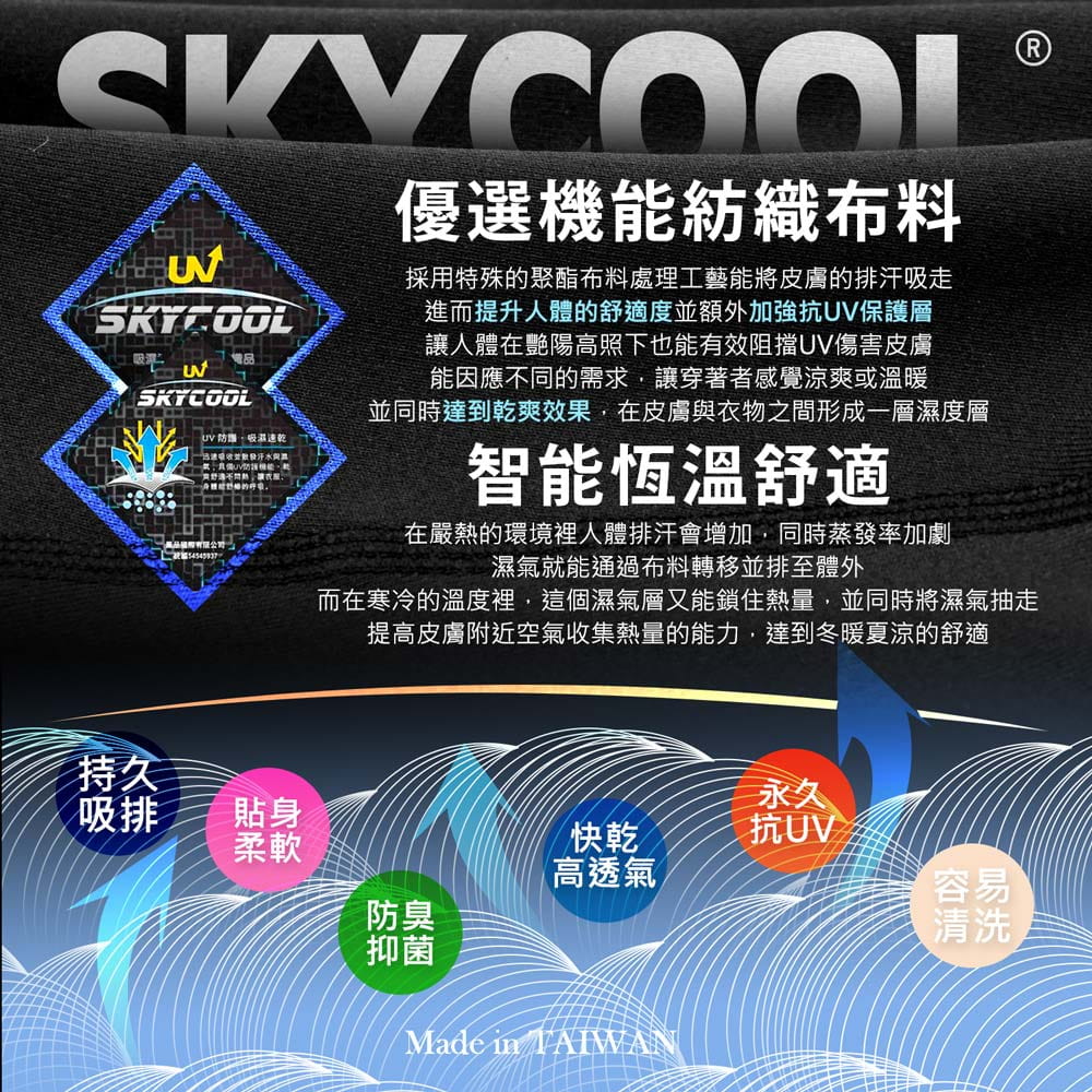 【GIAT】台灣製2.0升級款!UV排汗機能壓力褲(男款) 5