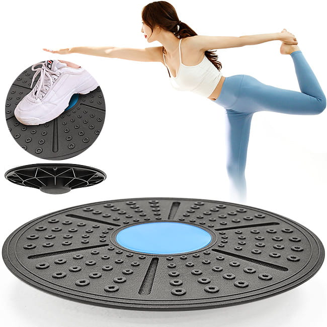 核心力量平衡踏板(協調健身平衡板.平衡碟平衡盤.感統訓練扭腰盤.按摩瑜珈板) 0