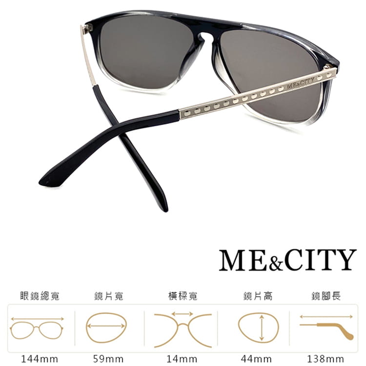 【ME&CITY】 韓版飛行員太陽眼鏡 抗UV(ME 1100 L03) 10
