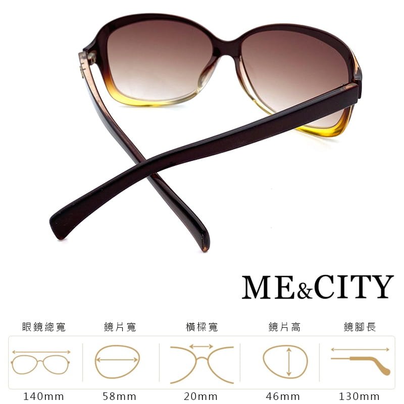 【ME&CITY】 皇室風格漸層簡約太陽眼鏡 抗UV (ME 120001 J325-2) 8