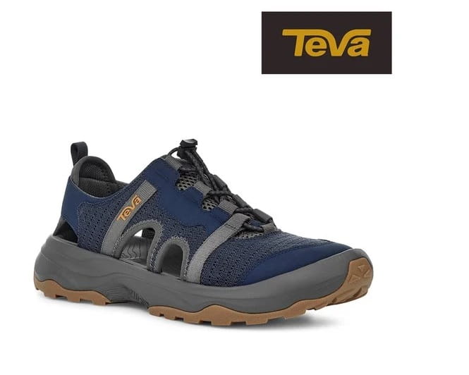 (TEVA) 男水陸兩棲護趾涼鞋/雨鞋/水鞋(靛藍色-TV1134357MOIN) 0