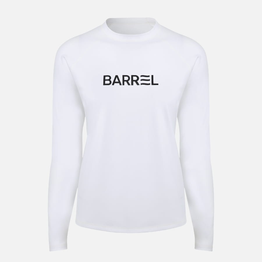 【BARREL】女款素色寬版防曬衣 #WHITE 4