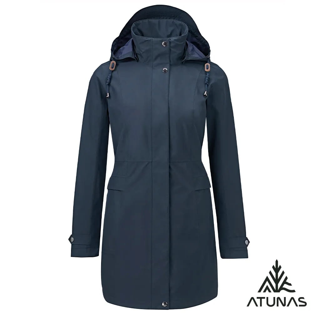 歐都納女款都會休閒GORE-TEX 2L防水透氣+保暖羽絨中長版兩件式外套A1GT2514W 1