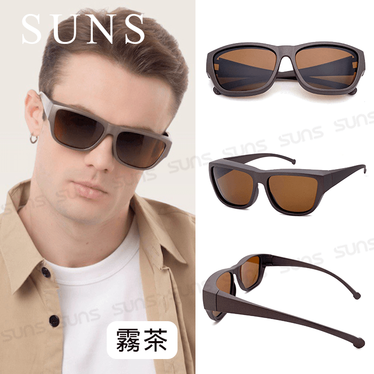 【suns】經典偏光墨鏡 Polarized太陽眼鏡 抗UV400 (可套鏡) 5