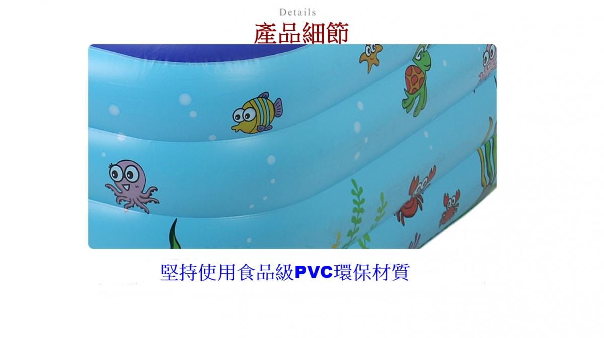 【CAIYI 凱溢】Caiyi 家庭戲水池游泳池 充氣泳池  1.96米 10
