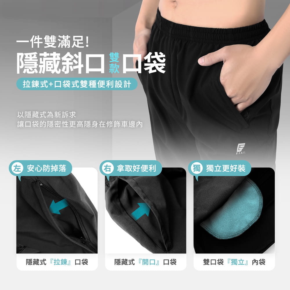 【GIAT】台灣製極輕量排汗運動長褲(男款) 5