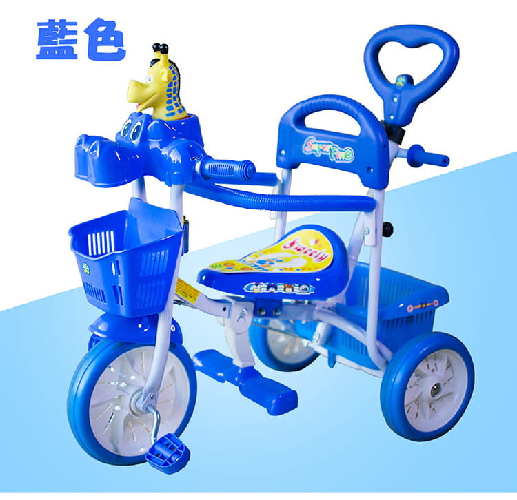 MINI2 河馬兒童三輪車腳踏車 多功能 8